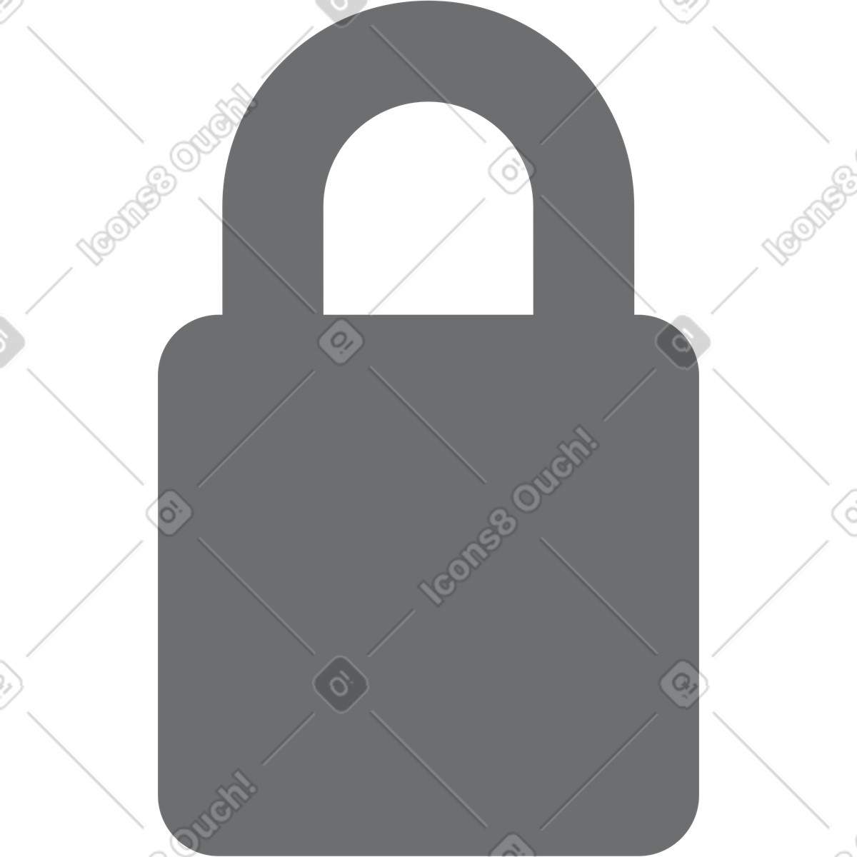 Иллюстрация Значок замка в стиле Incut — скачать в форматах PNG, SVG