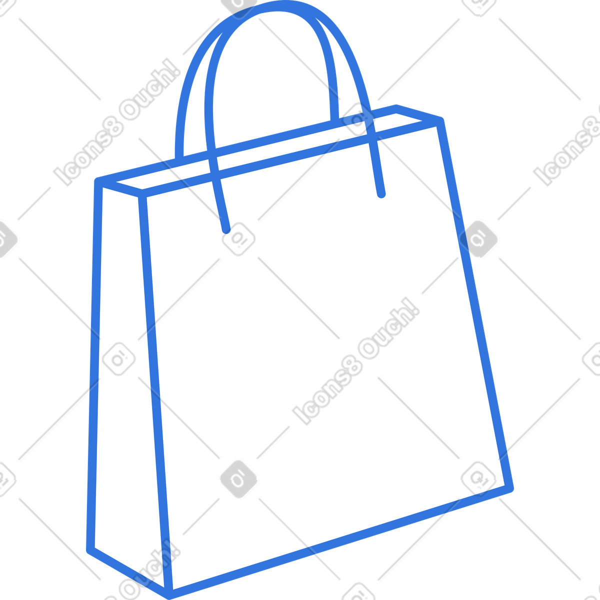 Illustration Sac de courses dans le style Sky à télécharger aux formats PNG, SVG