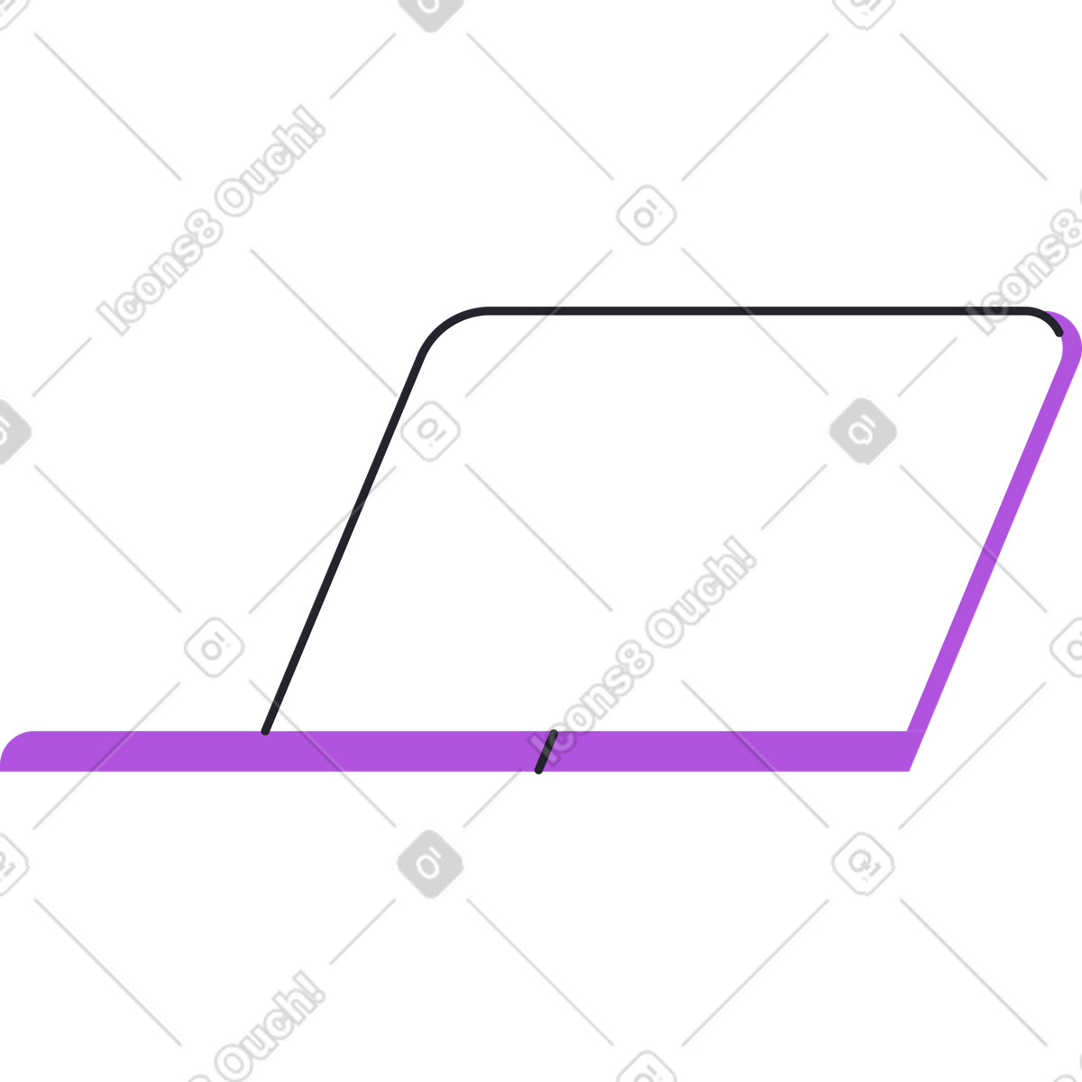 Laptop-Illustration im Grapy-Stil als Download in PNG, SVG