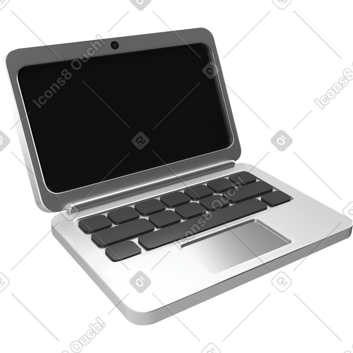 Laptop illustration in PNG, SVG