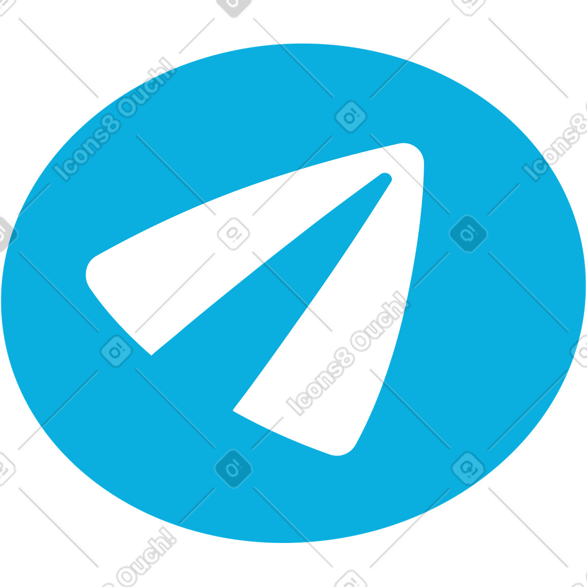 Papierflugzeug zeichen-Illustration im Flame-Stil als Download in PNG, SVG
