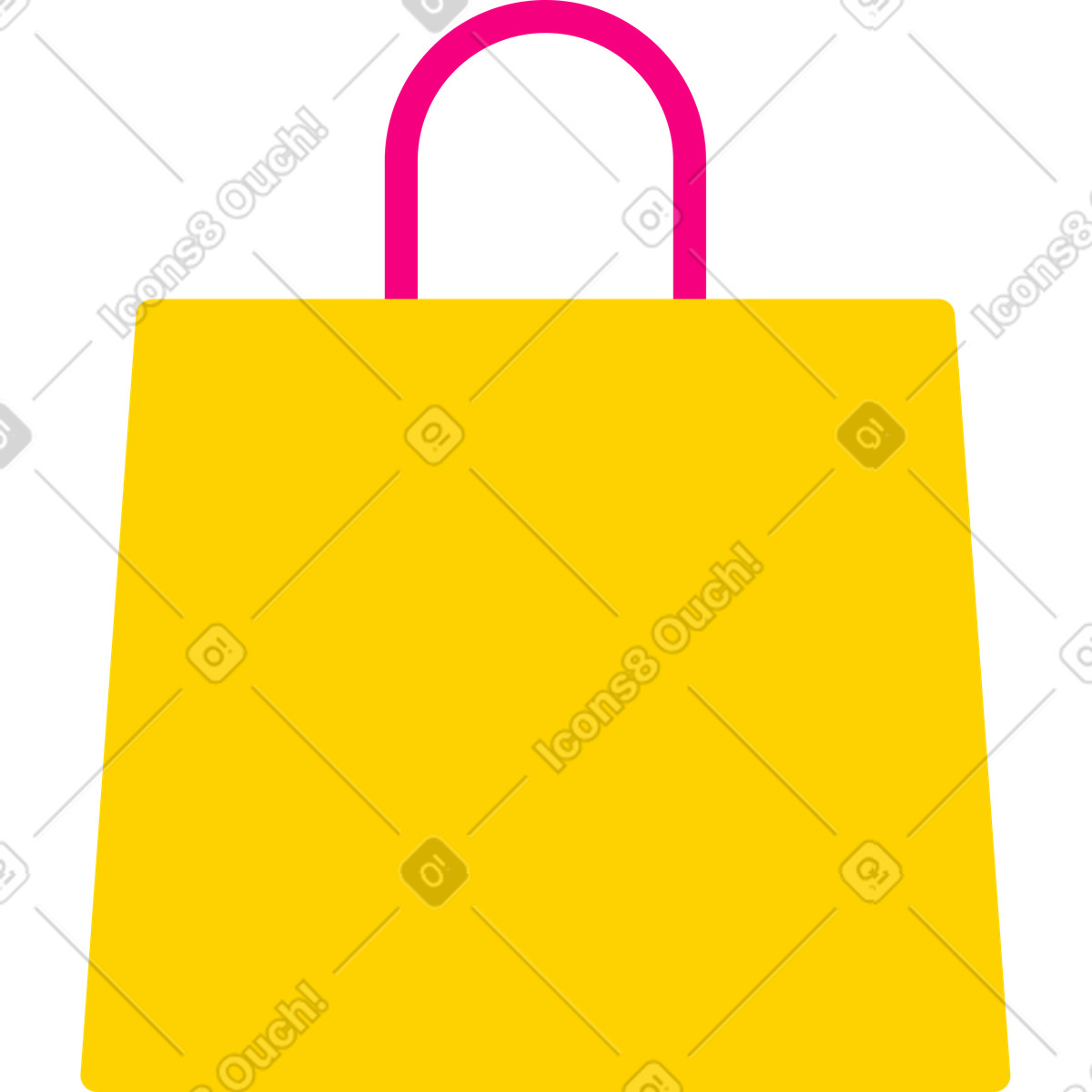 Ilustración Bolsa de papel en estilo Giggle a descargar en PNG y SVG
