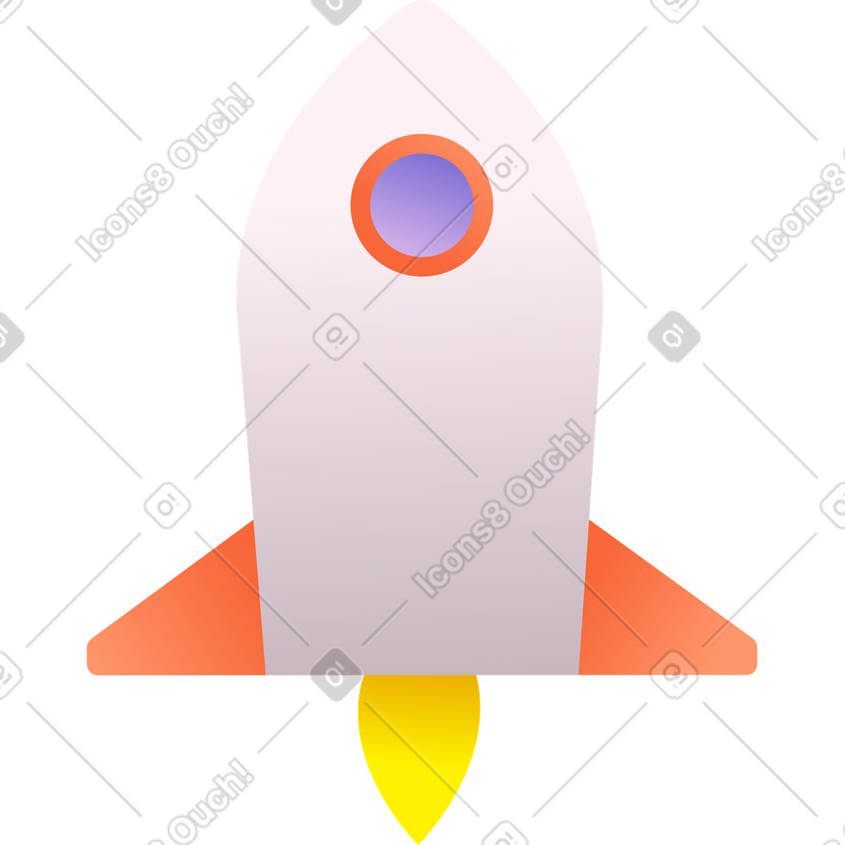 Illustration Rocket dans le style Silky à télécharger aux formats PNG, SVG