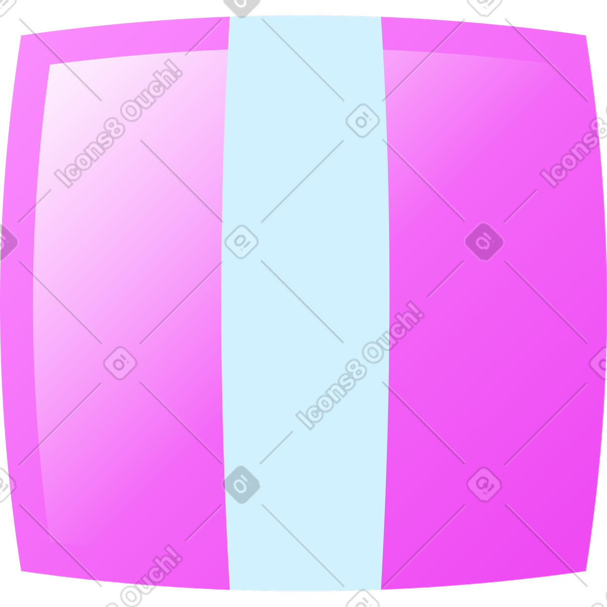Glossy 스타일의 Small delivery box 일러스트레이션 PNG, SVG 다운로드