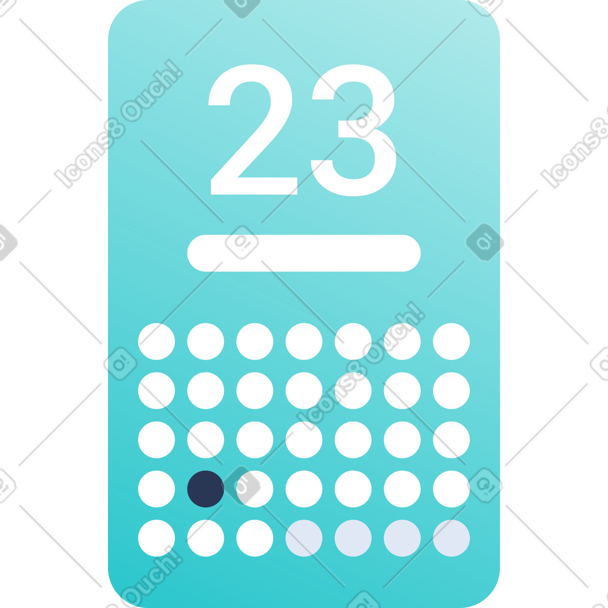 Ilustração de Calendário em no estilo Lucent para baixar em PNG, SVG
