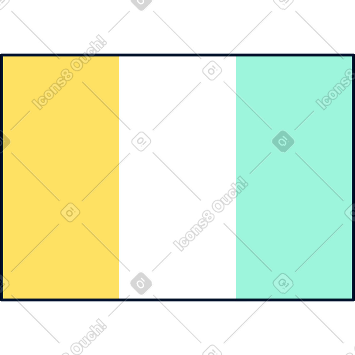 Flag illustration representing government themes, available as clipart in PNG