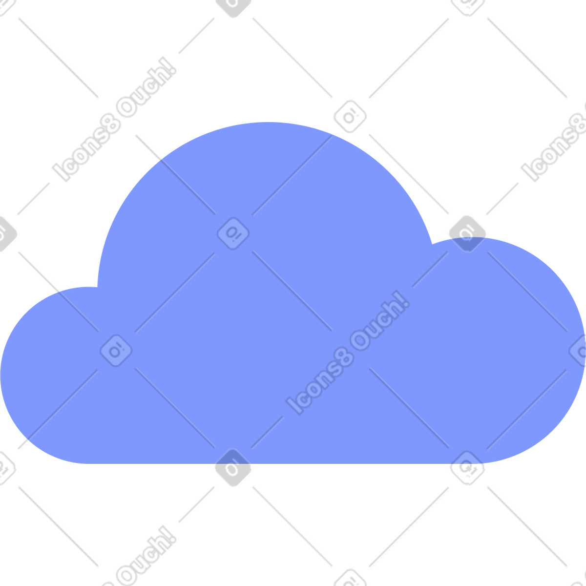 Ilustração de Nuvem em no estilo System para baixar em PNG, SVG