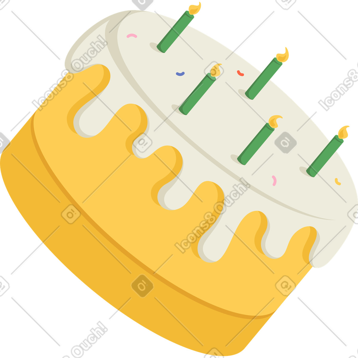 Ilustração de Bolo em no estilo Social para baixar em PNG, SVG