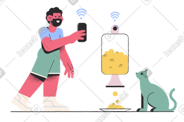 Dispensador de comida inteligente PNG, SVG