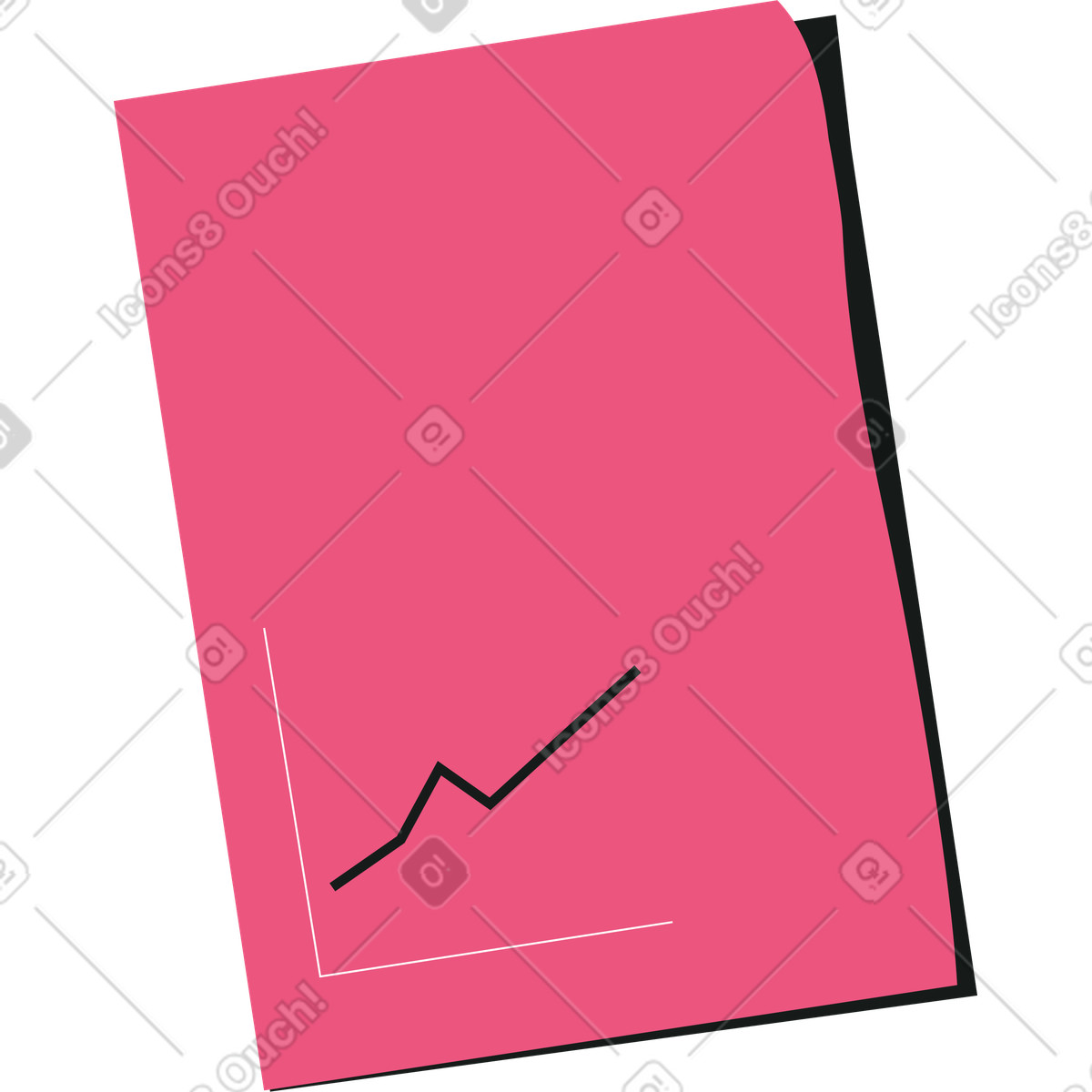 Chart document illustration in Lounge style download in PNG, SVG