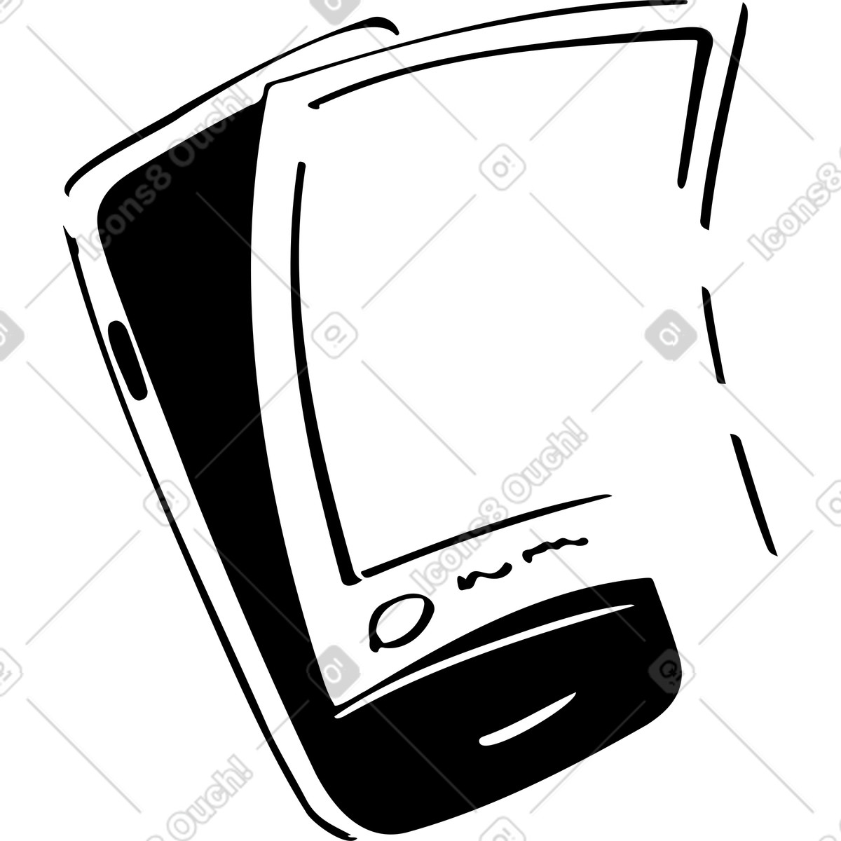 Ilustração de Telefone com moldura foto em no estilo Line para baixar em PNG, SVG