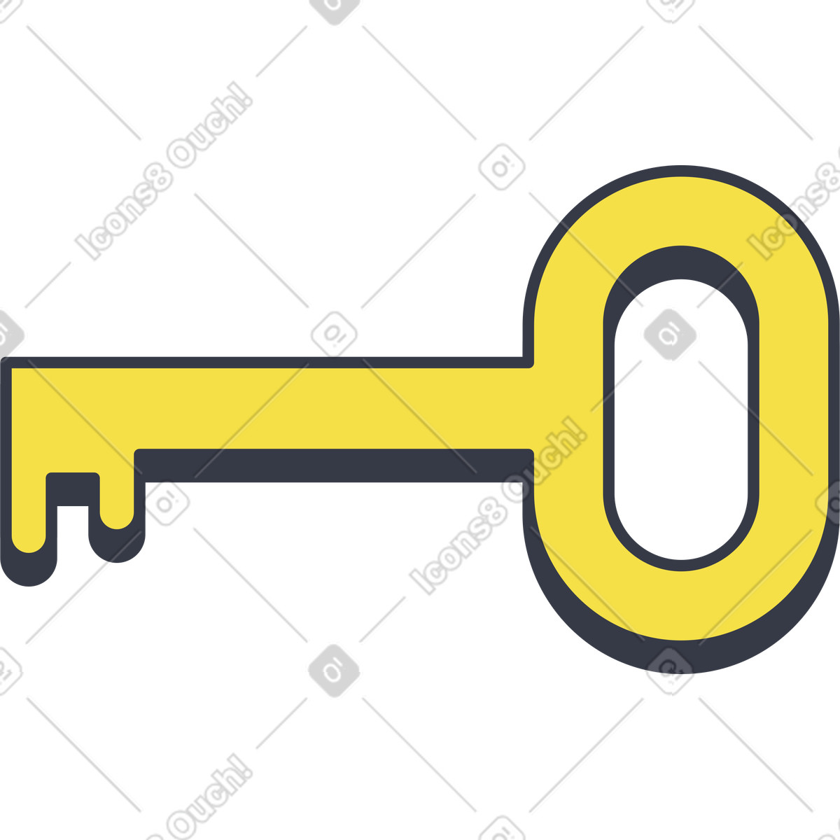 Illustration Clé dans le style Abstract à télécharger aux formats PNG, SVG