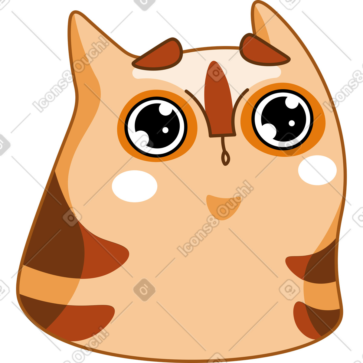 Иллюстрация Кошка в стиле Kitekat — скачать в форматах PNG, SVG