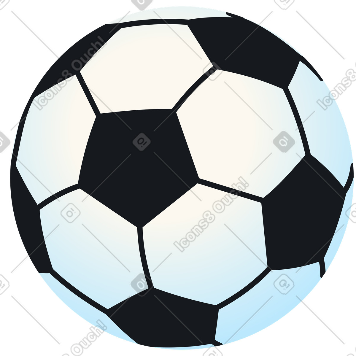 Ilustração de Bola futebol em no estilo Fizzy para baixar em PNG, SVG