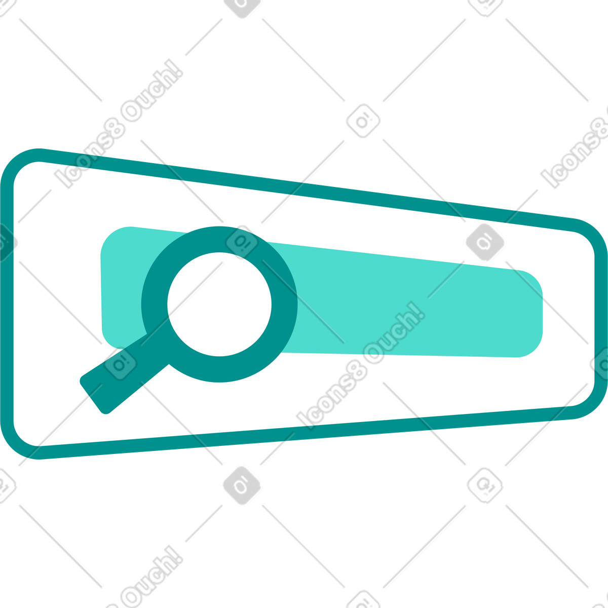 Illustration Loupe dans la fenêtre de recherche le style Natty à télécharger aux formats PNG, SVG