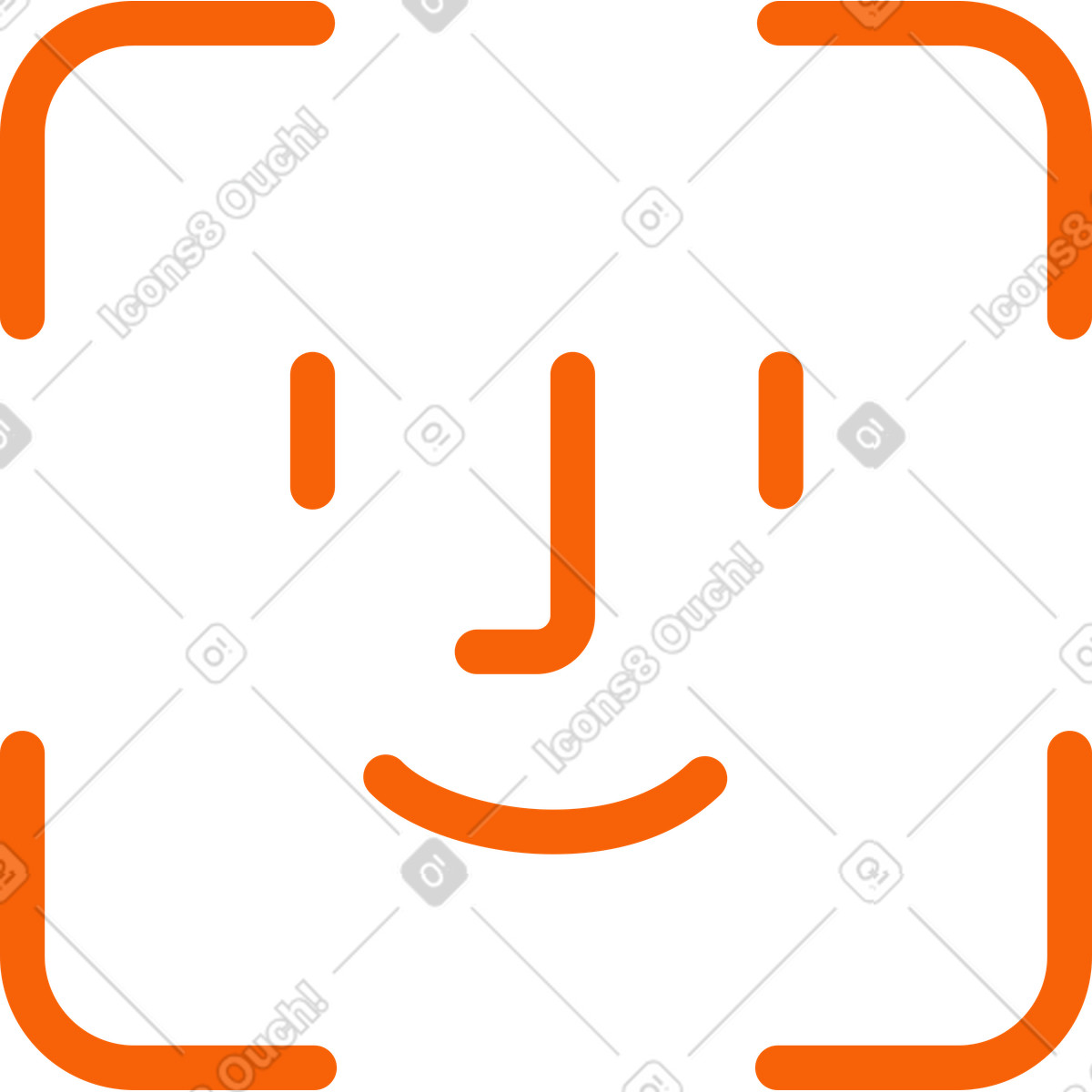 Faccia id illustrazione in stile Catchy scarica in PNG, SVG