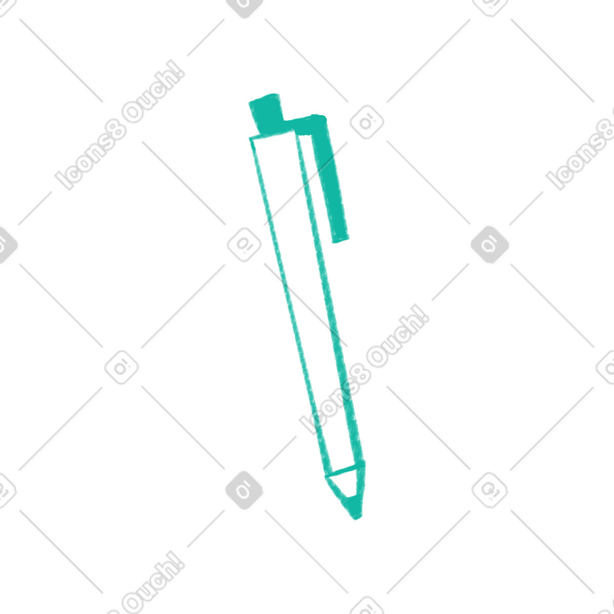 Ilustración Green pen en estilo Bonny a descargar en PNG y SVG