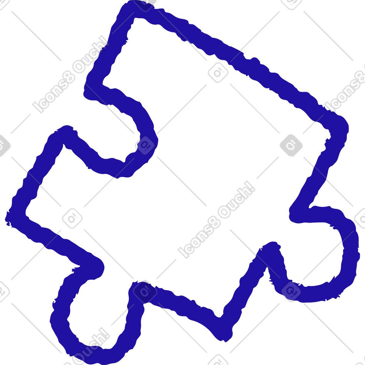 Ilustración Pieza de puzzle en estilo Whimsy a descargar en PNG y SVG