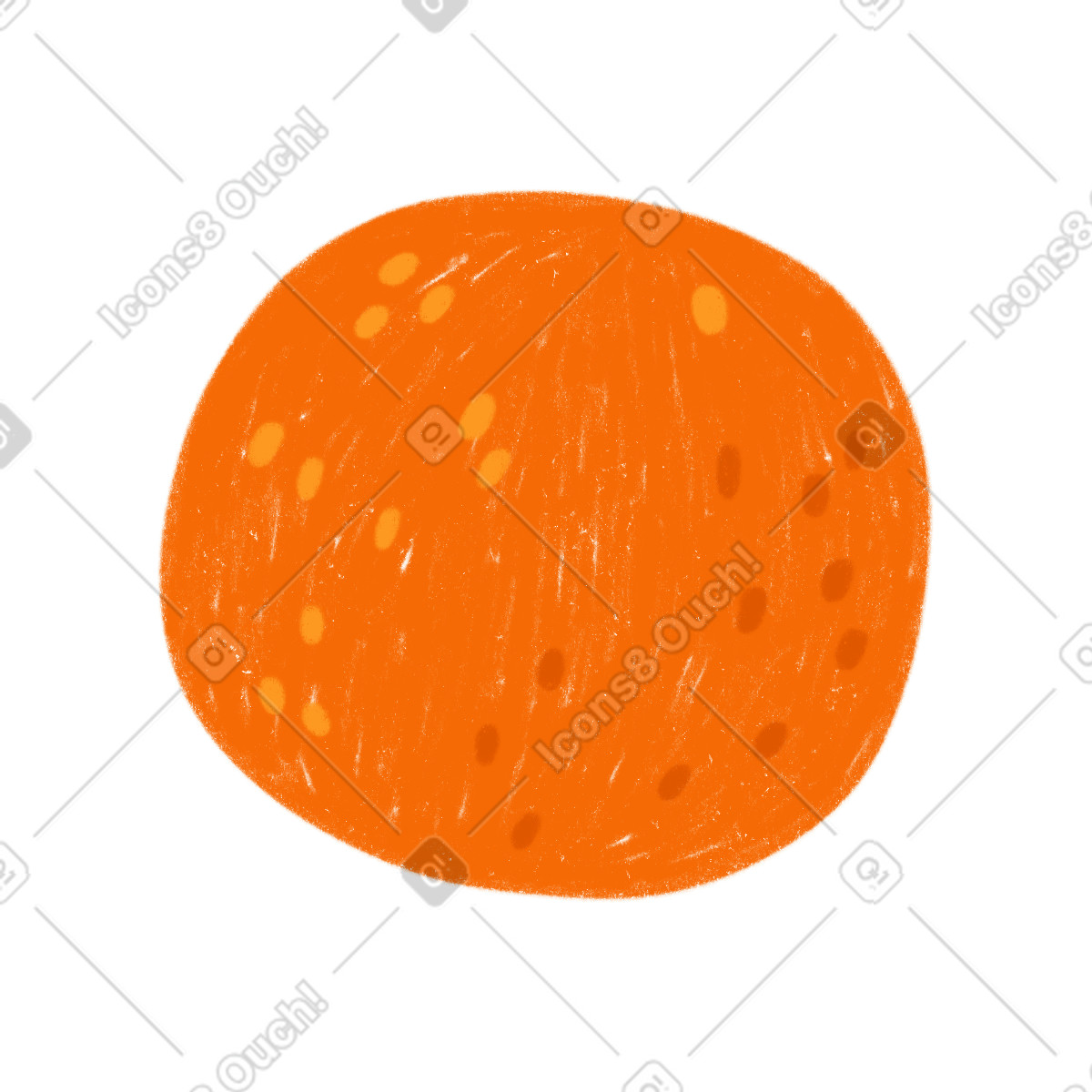 Cozy スタイルの Orange のイラストをPNG、SVG形式でダウンロード