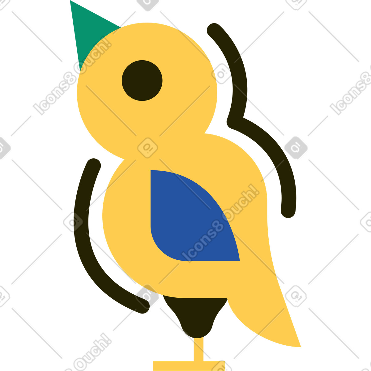 下载 Spot 风格的 鸡 插画，支持 PNG、SVG 格式