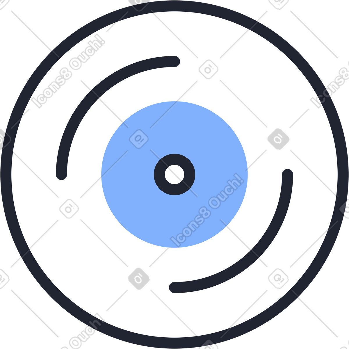 Ilustração de Disco gramofone em no estilo Pablita para baixar em PNG, SVG