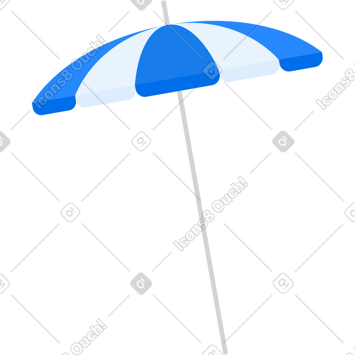 下载 Urban 风格的 沙滩伞 插画，支持 PNG、SVG 格式