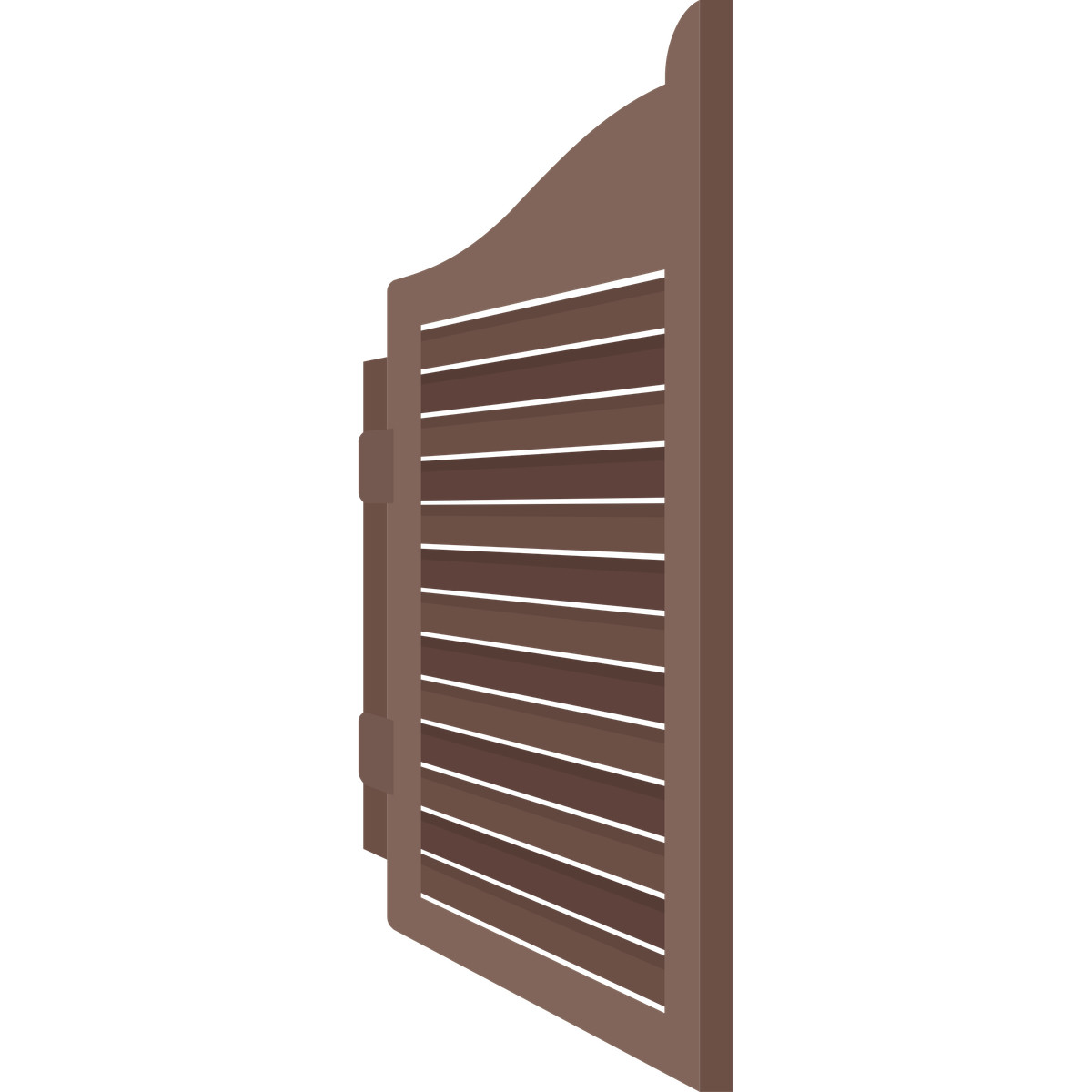 Ilustración Saloon door left en estilo Fogg a descargar en PNG y SVG