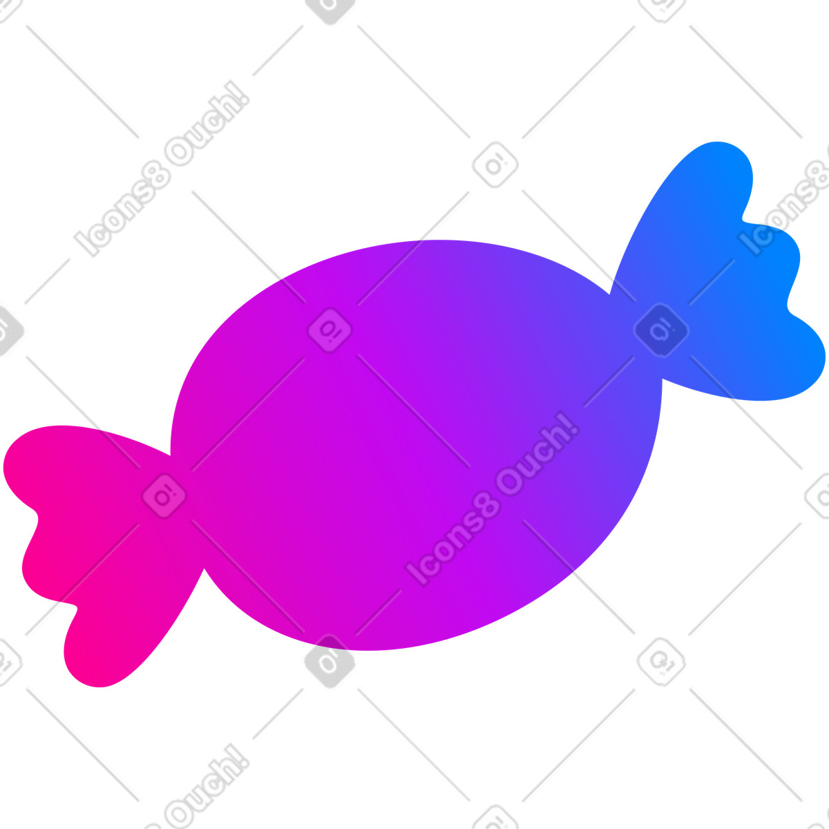 Süssigkeit-Illustration im Vibrant-Stil als Download in PNG, SVG