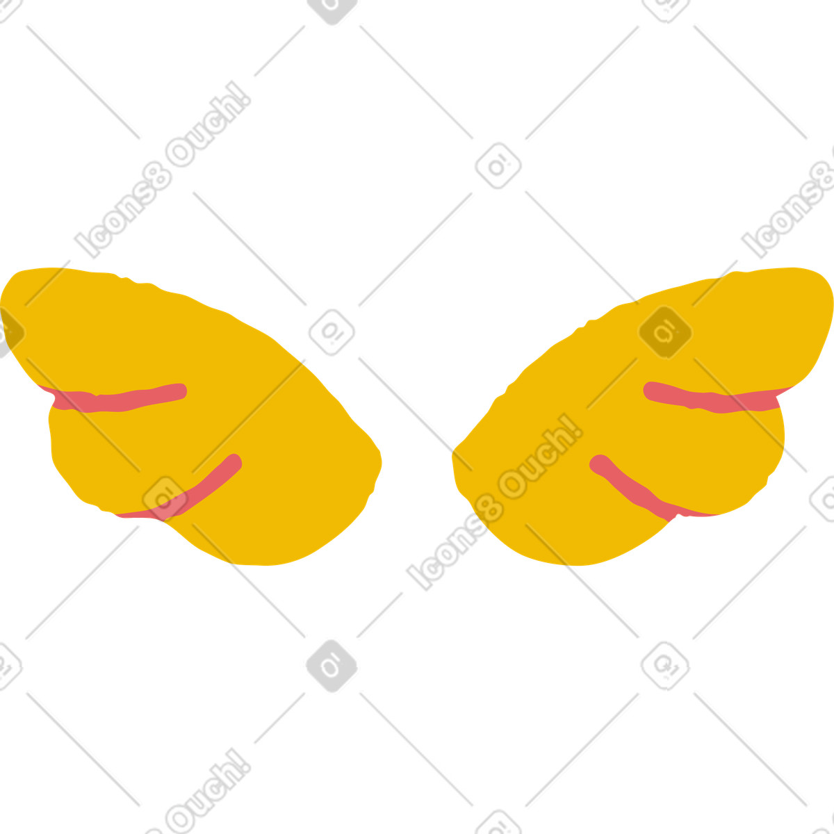 Flamenco スタイルの 翼 のイラストをPNG、SVG形式でダウンロード