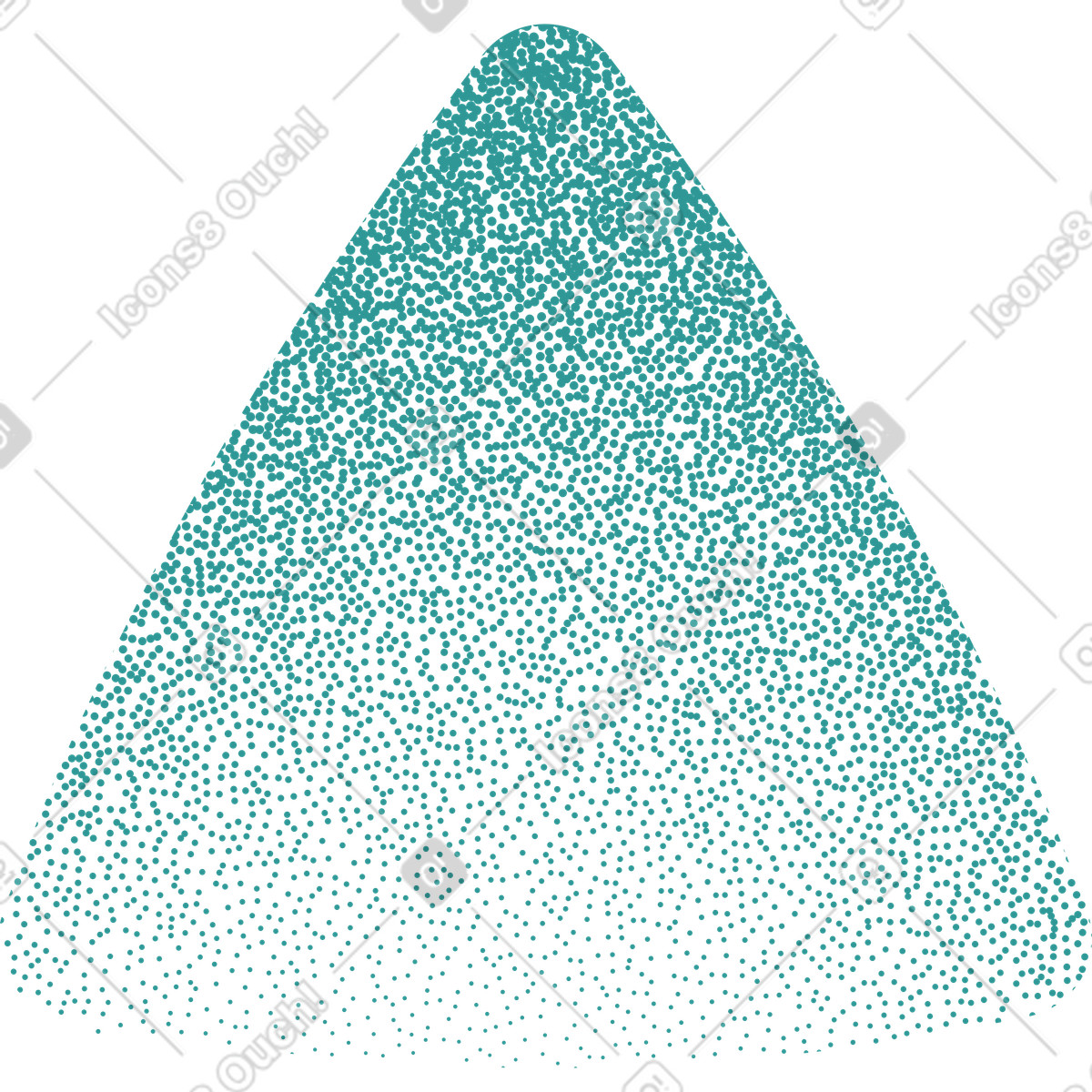 Triangle with grainy texture-Illustration im Grain-Stil als Download in PNG, SVG
