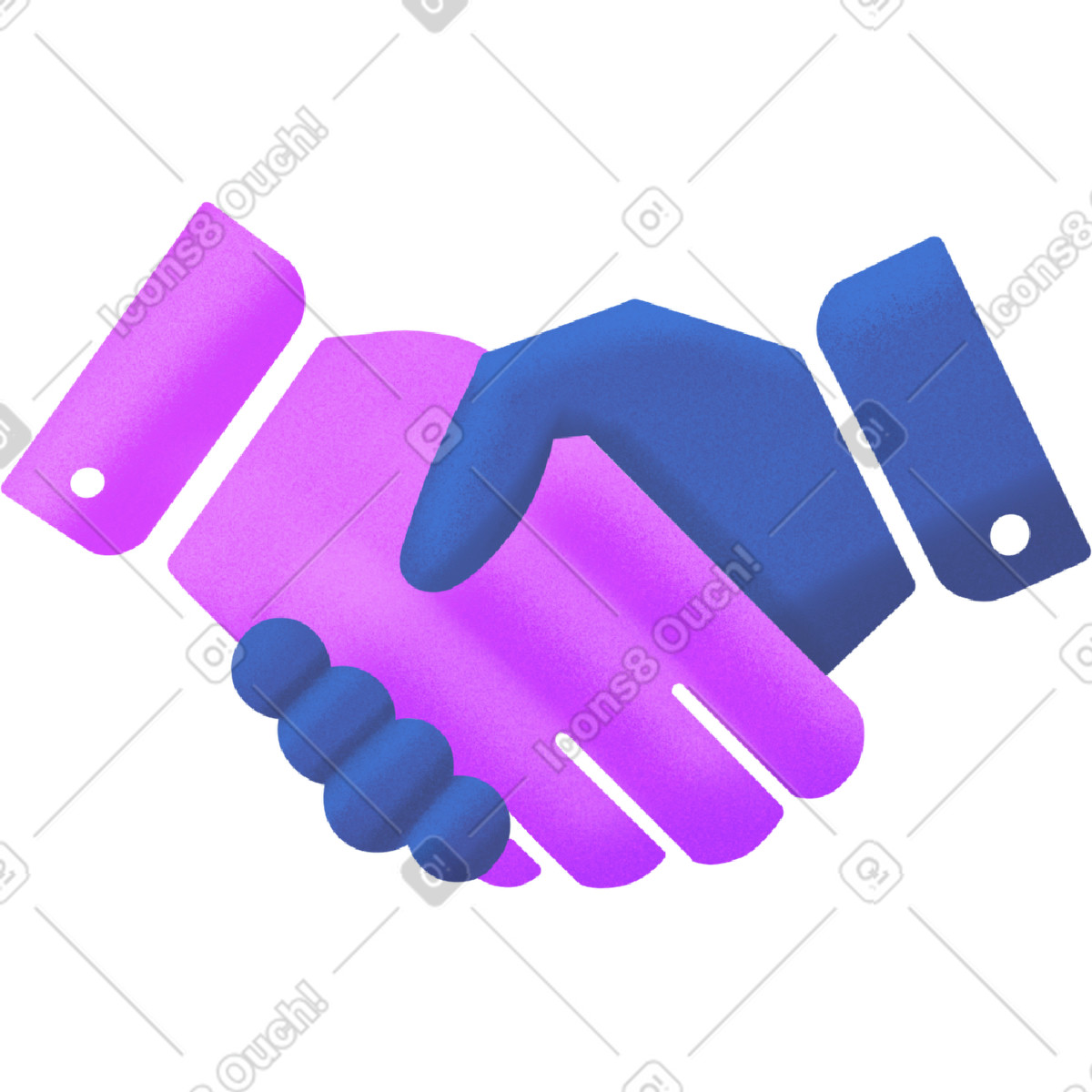 Due mani in una stretta di mano illustrazione stile Smart scarica PNG, SVG