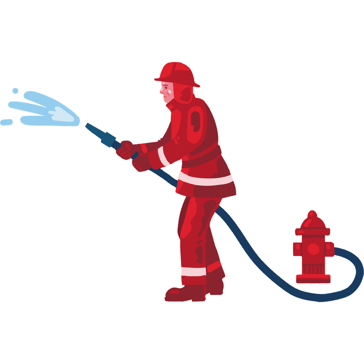 Illustration Fireman dans le style Cherry à télécharger aux formats PNG, SVG
