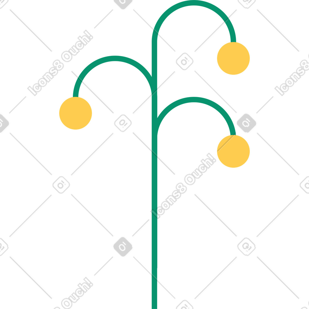Blumen-Illustration im Spot-Stil als Download in PNG, SVG