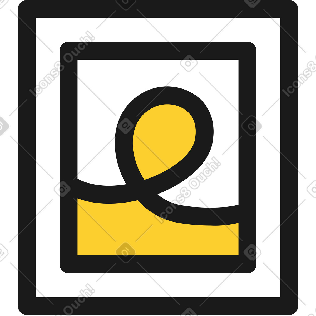 Иллюстрация Обрамленная картина в стиле Taxi — скачать в форматах PNG, SVG
