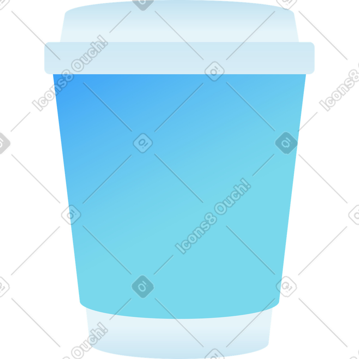 Cup illustration featuring diverse designs as clipart graphics in various