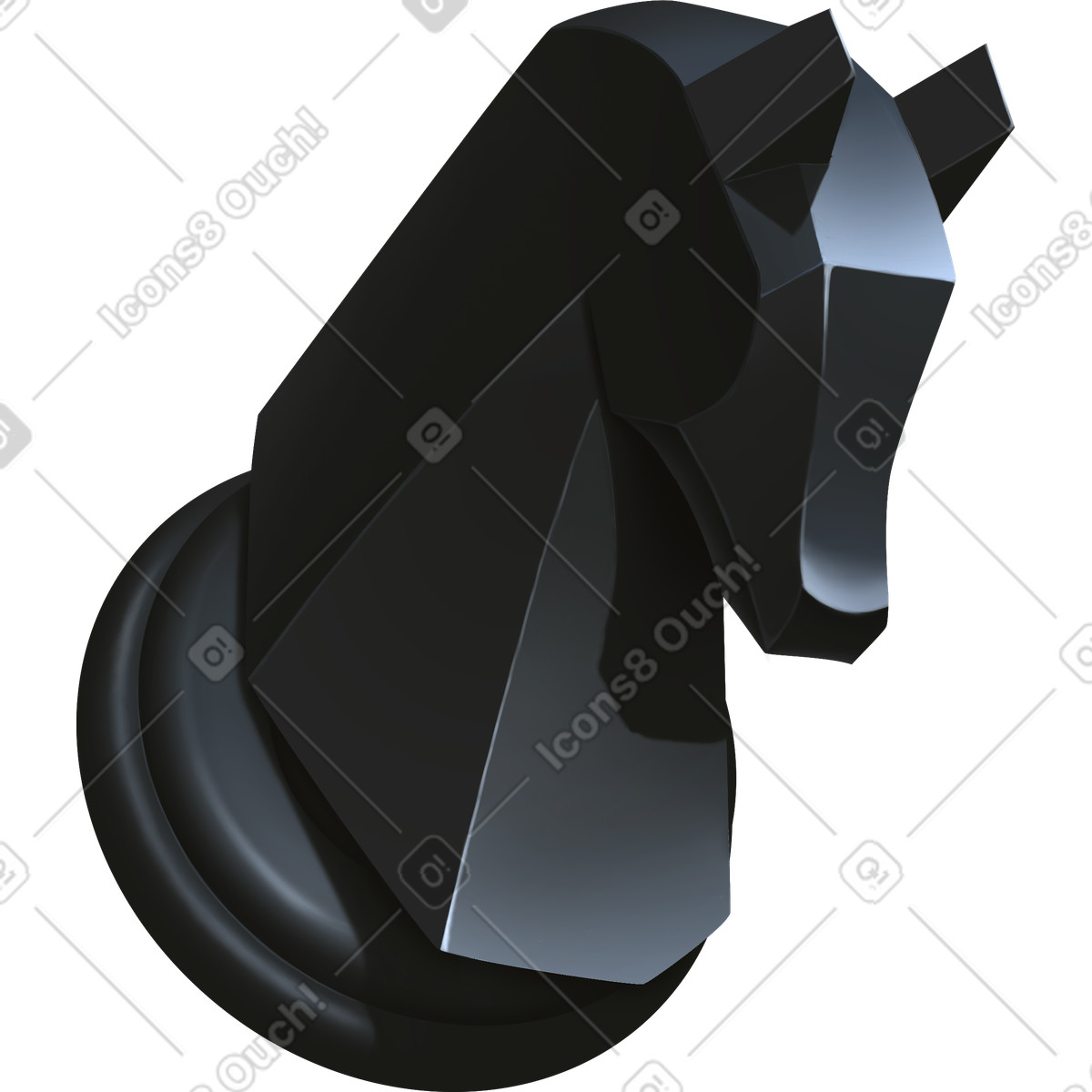 Props 스타일의 Knight chess 일러스트레이션 PNG, SVG 다운로드