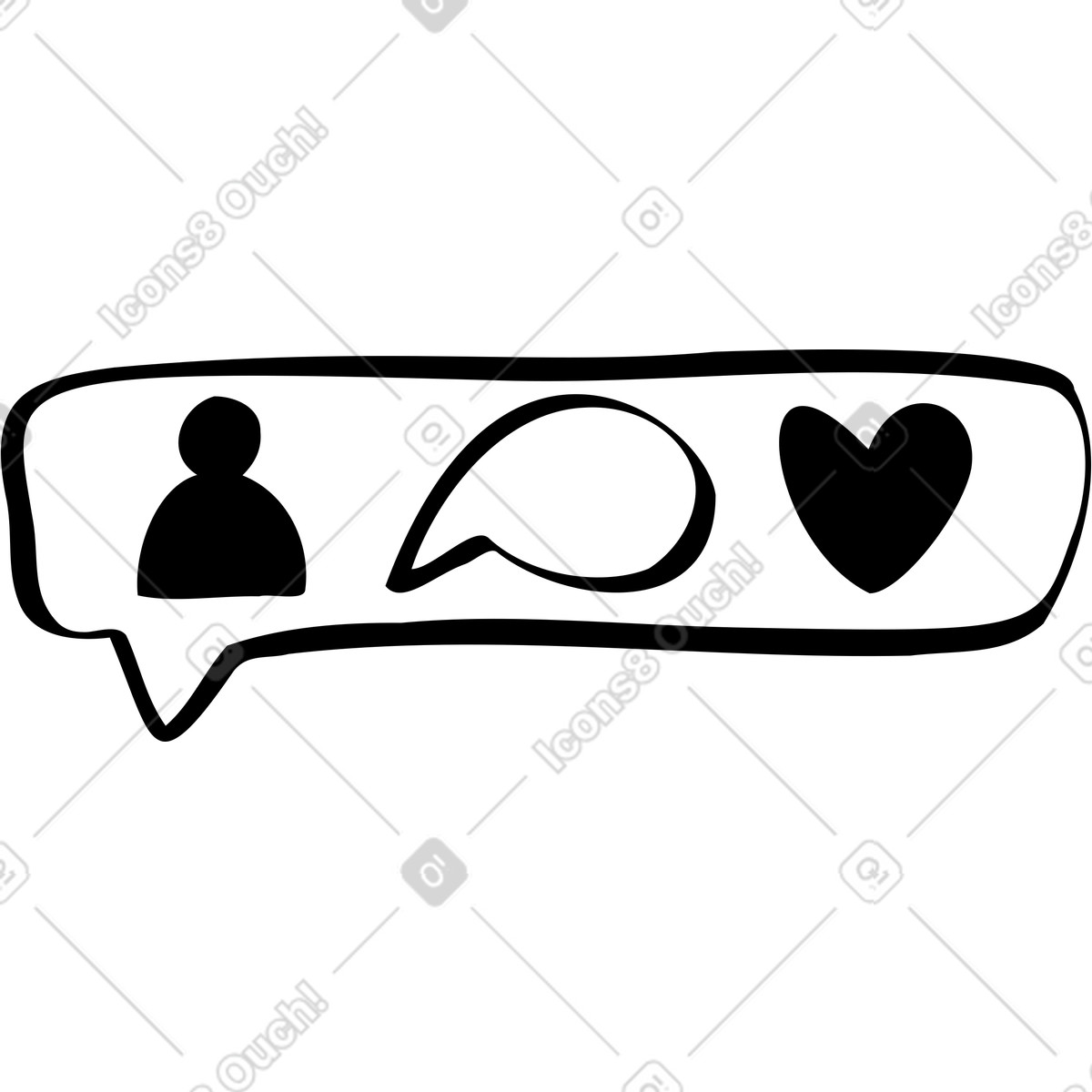 Illustration Subscribers and likes dans le style Journal à télécharger aux formats PNG, SVG
