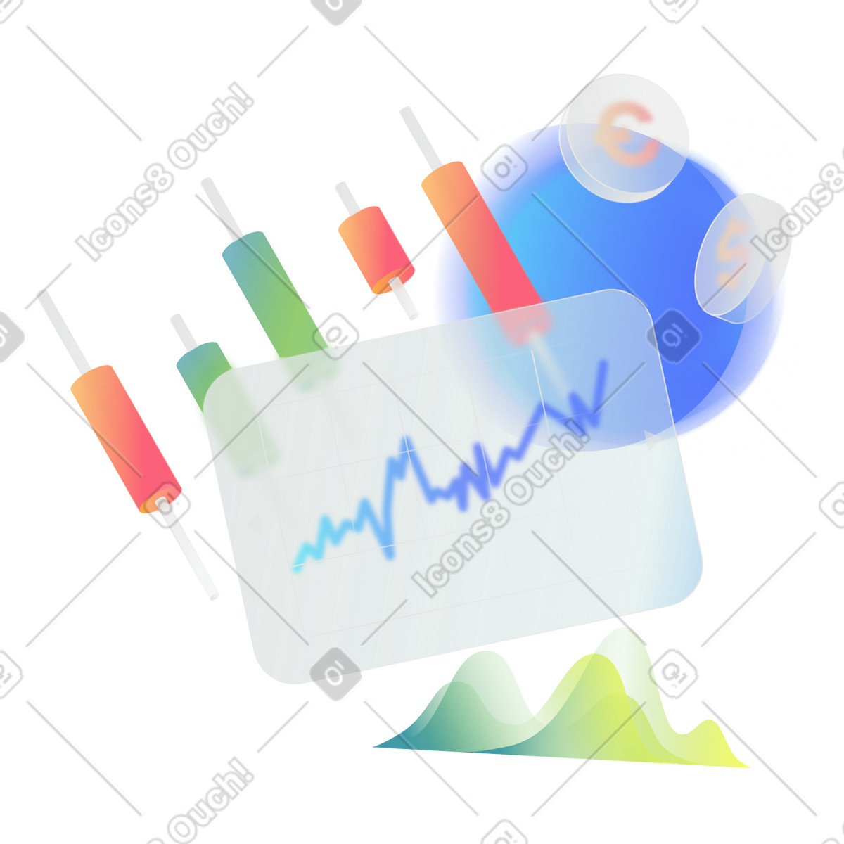 Morphis スタイルの 財務計画と予算編成のための財務統計 のイラストをPNG、SVG形式でダウンロード