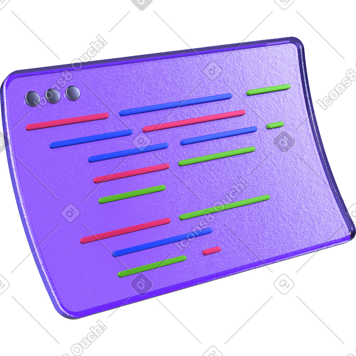 Browser with coding illustration in PNG, SVG