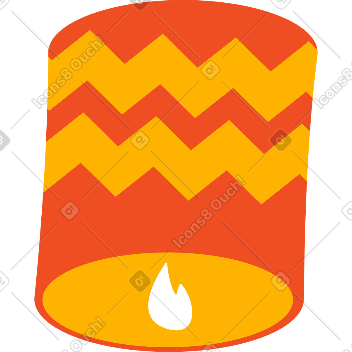 Flame 스타일의 Chinese lantern 일러스트레이션 PNG, SVG 다운로드