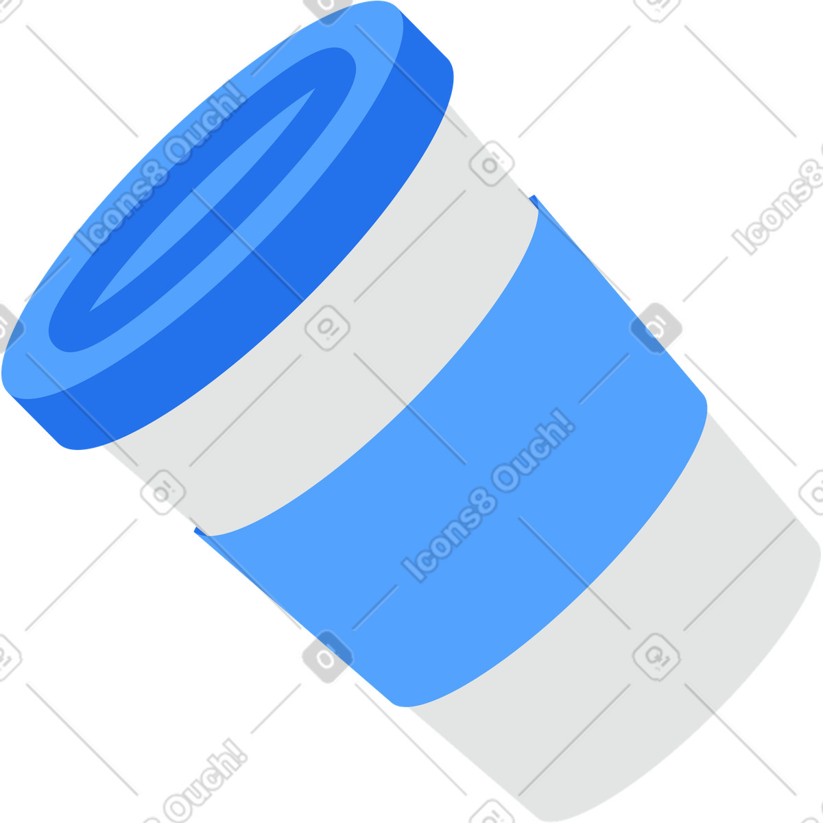 Paper cup illustration in Active style download in PNG, SVG
