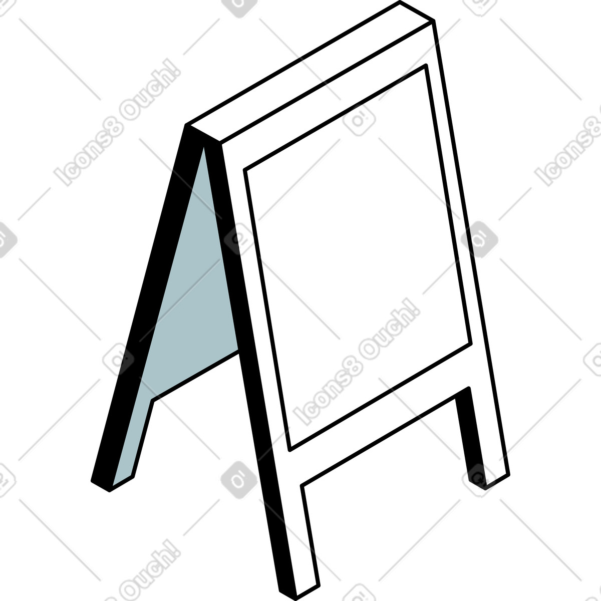 Streetline illustration in Isometric style download in PNG, SVG