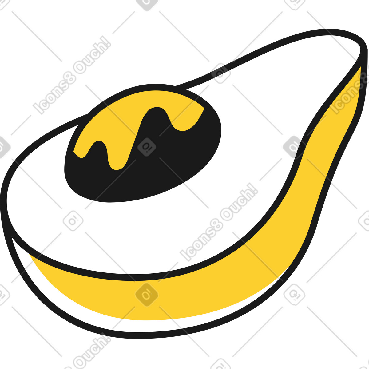 Illustration Avocat dans le style Taxi à télécharger aux formats PNG, SVG