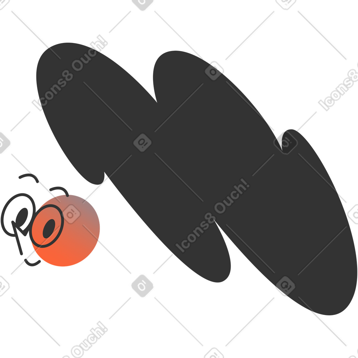 Head illustration in PNG, SVG