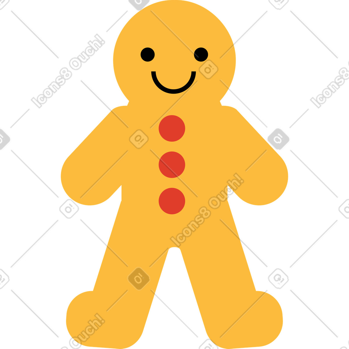 Pan di zenzero illustrazione in stile Burgundy scarica in PNG, SVG