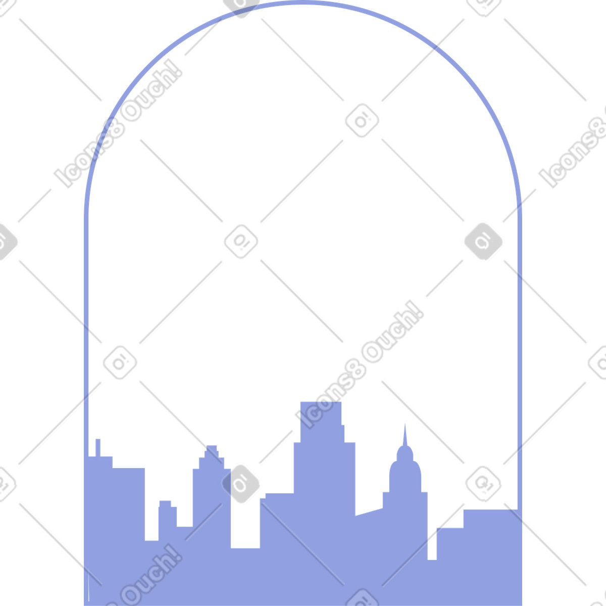 Ilustração de Fundo noturno urbano em no estilo Juicy para baixar em PNG, SVG