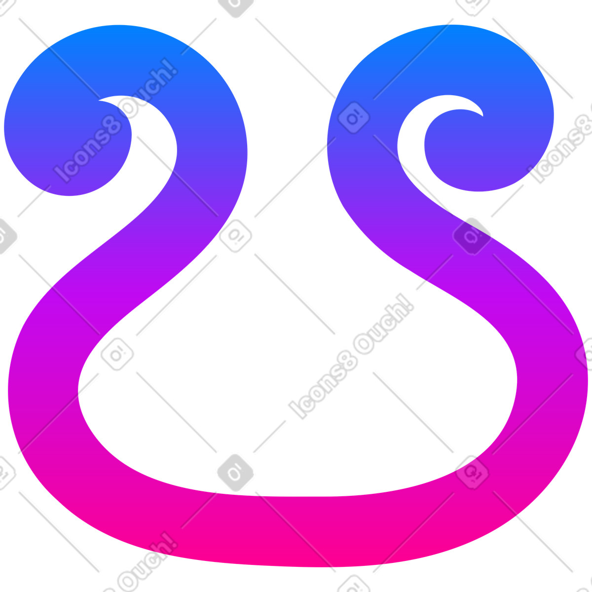 Vibrant 스타일의 하프 일러스트레이션 PNG, SVG 다운로드