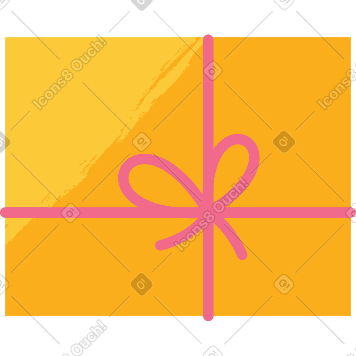 Presente illustrazione in stile Juicy scarica in PNG, SVG