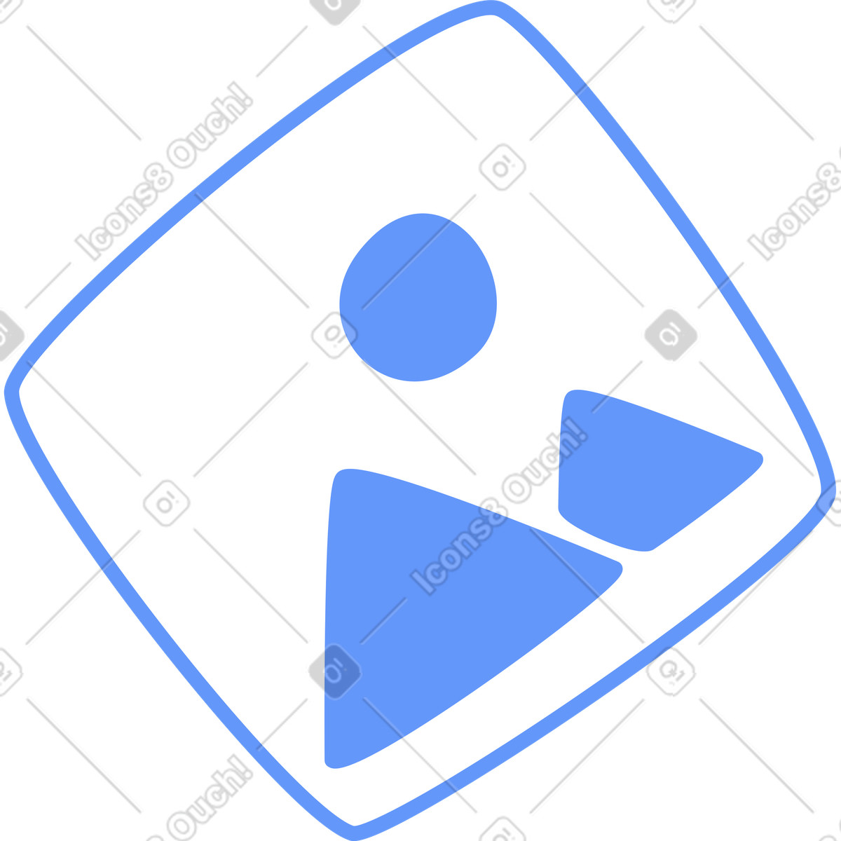 Ilustração de Imagem azul em no estilo Plain para baixar em PNG, SVG