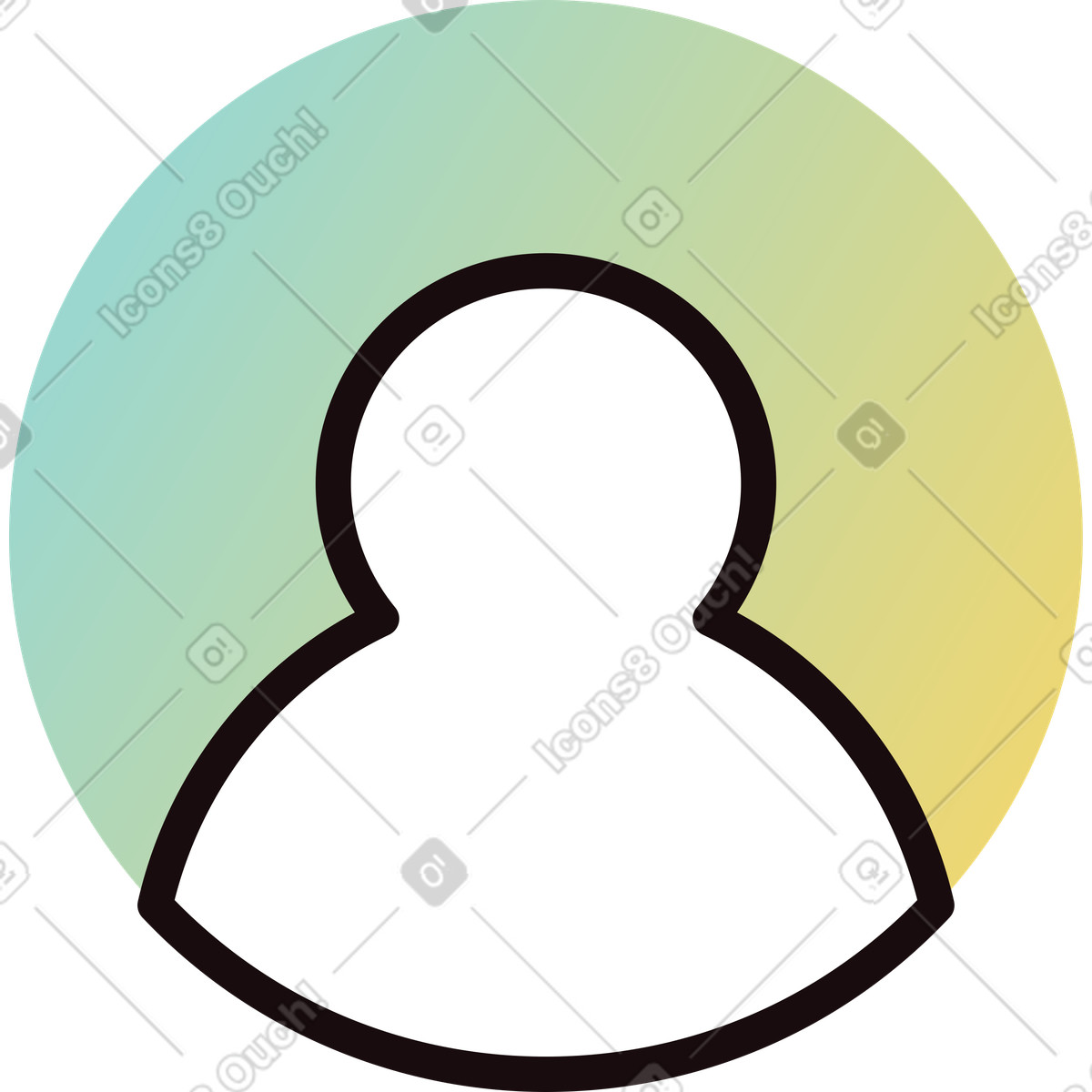 Avatar des benutzers-Illustration im Delight-Stil als Download in PNG, SVG